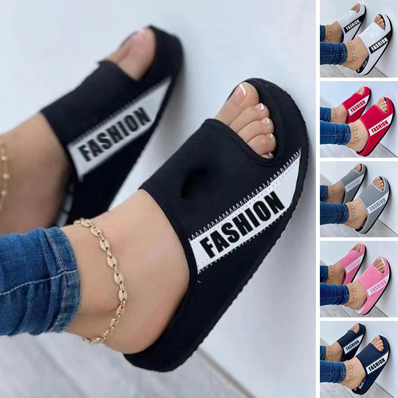 Fabric Flat Sandals