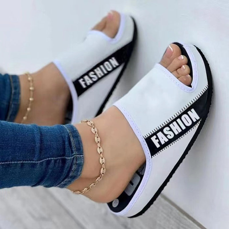 Fabric Flat Sandals