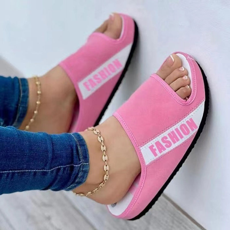 Fabric Flat Sandals