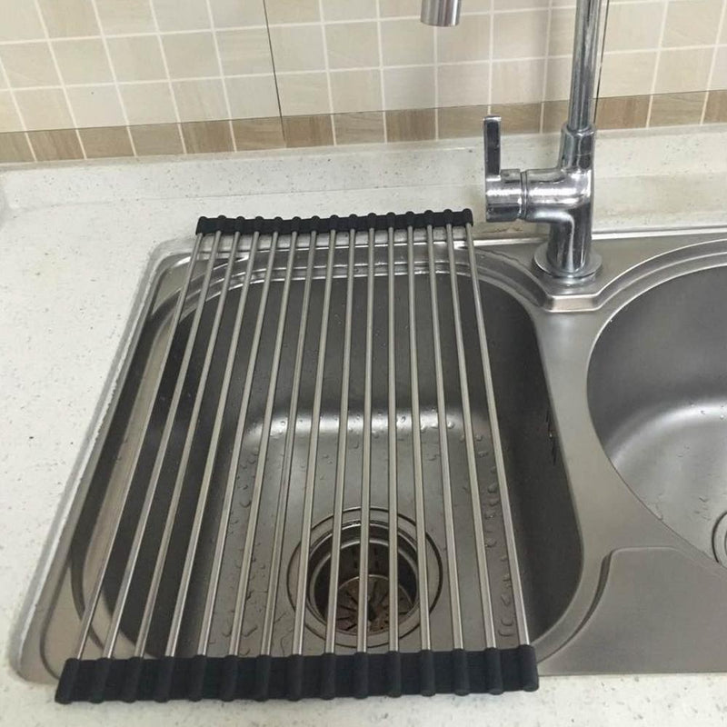 Hirundo Rejilla Plegable de Fregadero de Acero Inoxidable
