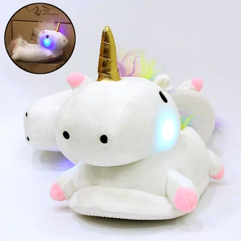 Luminous Unicorn Plush Slipper