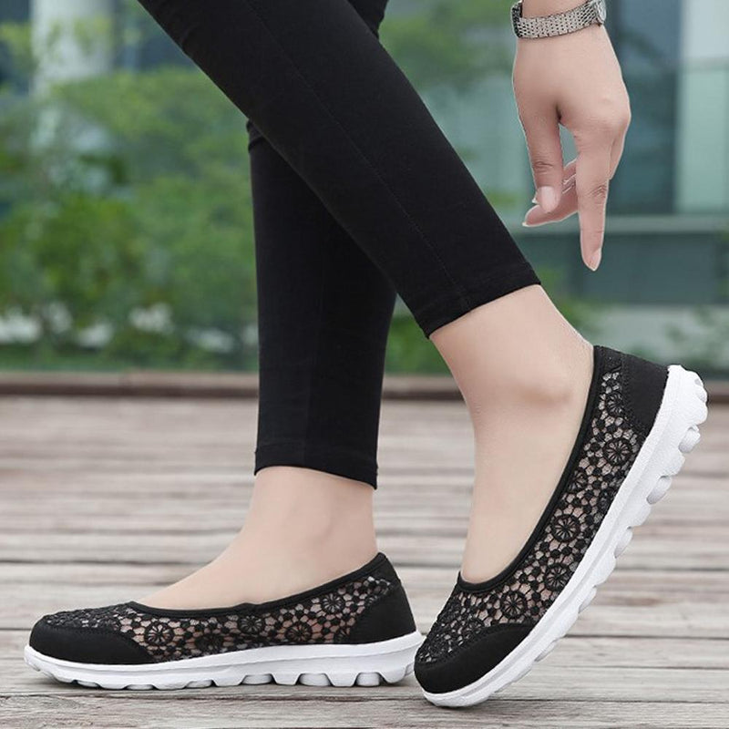 Zapatillas de Malla de Encaje Transpirables, Ultra Ligeras y Suaves