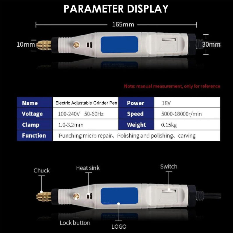 (Pre-Sale) Electric Adjustable Grinder Pen