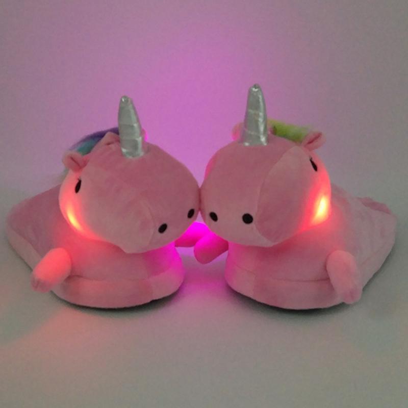 Luminous Unicorn Plush Slipper