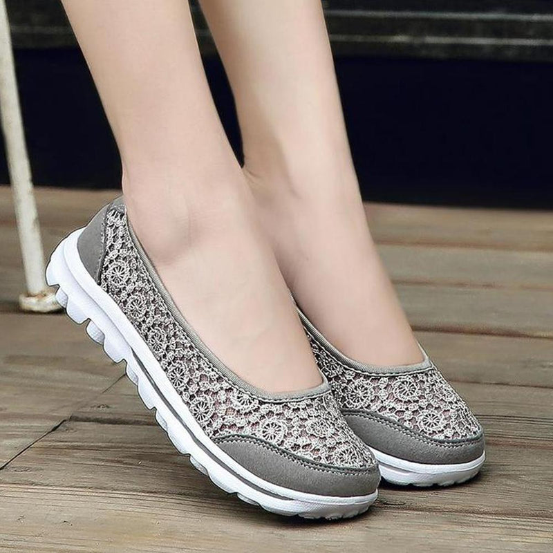 Zapatillas de Malla de Encaje Transpirables, Ultra Ligeras y Suaves