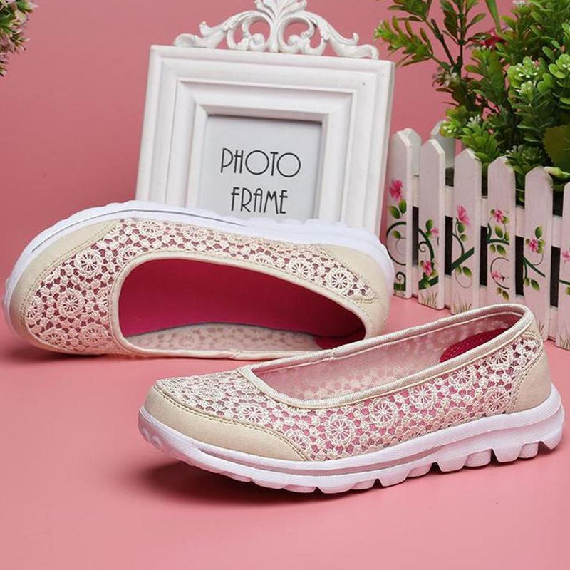 Zapatillas de Malla de Encaje Transpirables, Ultra Ligeras y Suaves
