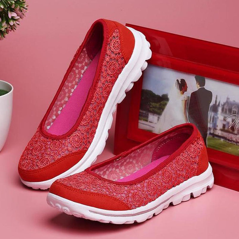 Zapatillas de Malla de Encaje Transpirables, Ultra Ligeras y Suaves