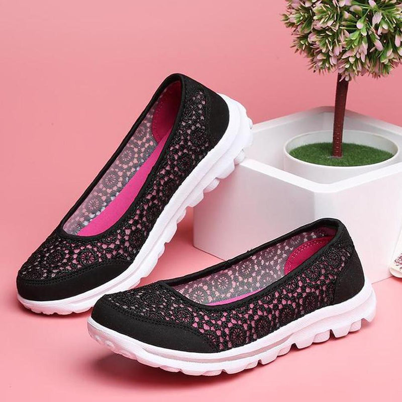 Zapatillas de Malla de Encaje Transpirables, Ultra Ligeras y Suaves
