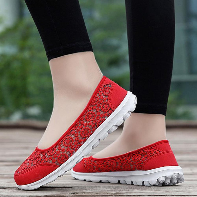 Zapatillas de Malla de Encaje Transpirables, Ultra Ligeras y Suaves