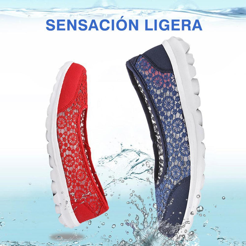 Zapatillas de Malla de Encaje Transpirables, Ultra Ligeras y Suaves