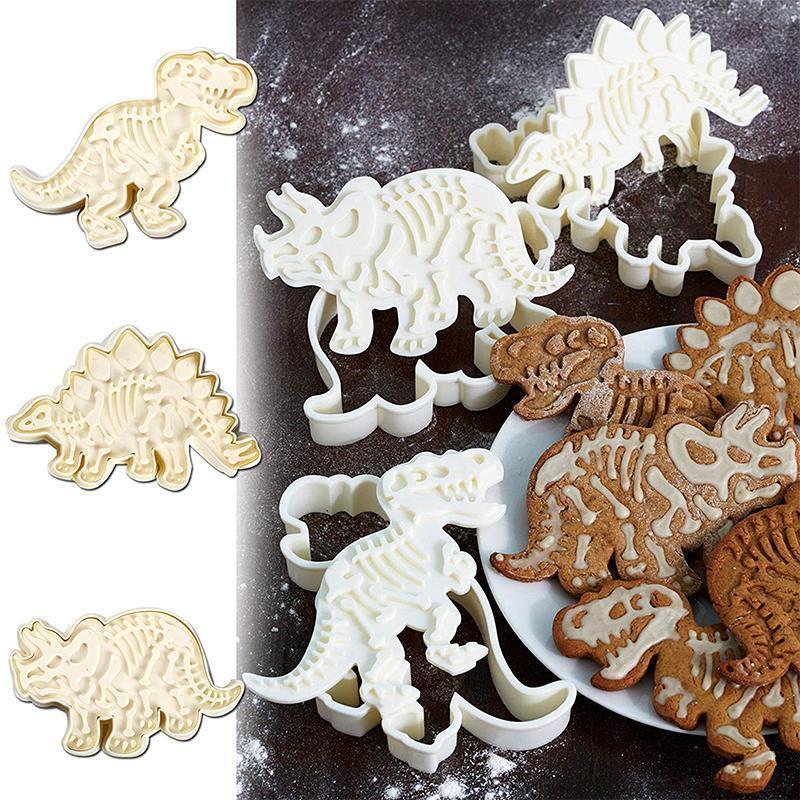 Bunnyear™ Dinosaur Cookie Molds(3 pics/set)