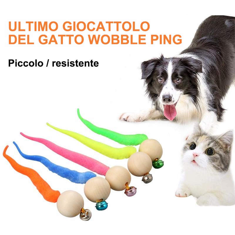 Giocattolo per gatti traballante con campanelli