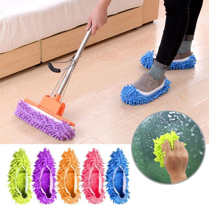 FunClean Mop Slippers, 1 pair