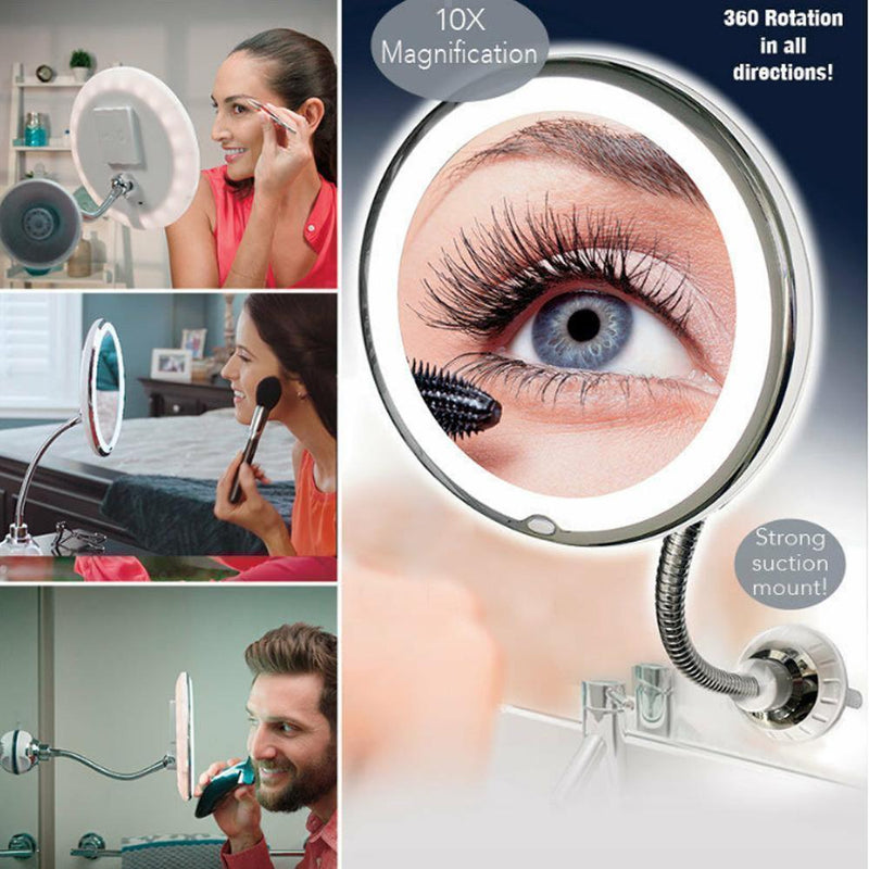 Magnifying Makeup Mirror with LED Light