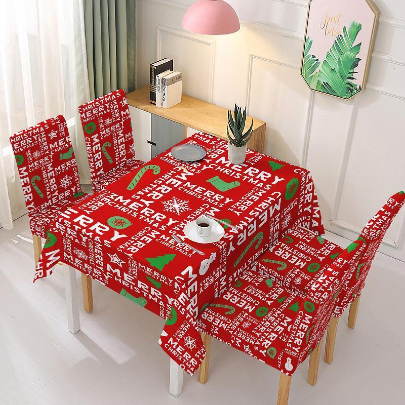 (🎅Vente anticipée de Noël - Économisez 50 %🎅) Housse de Chaise et Nappe Décoration de Noël