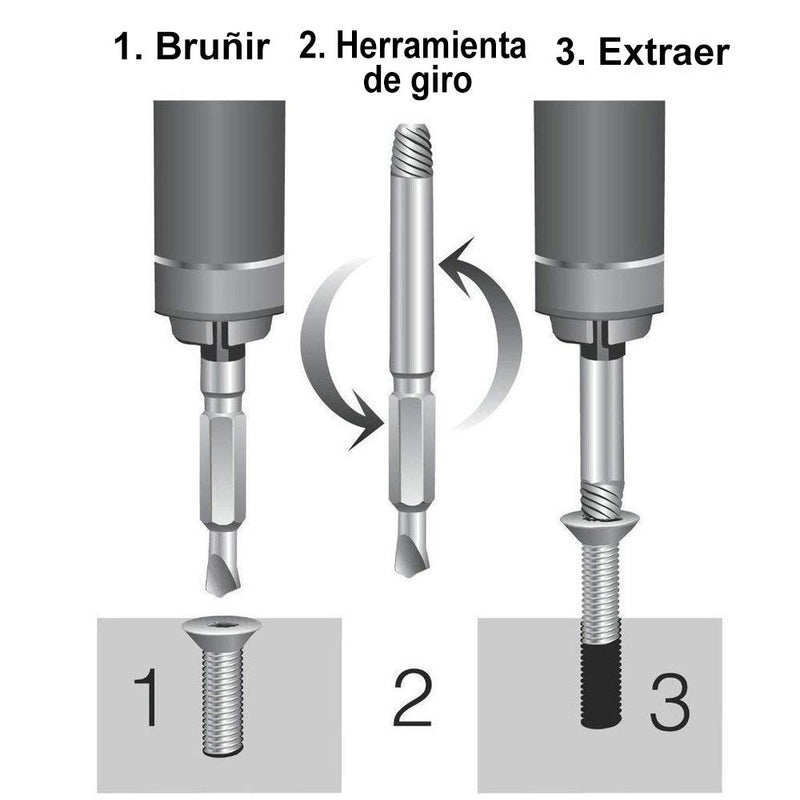 Domom® Extractor de Tornillo Dañado  (4 pcs Set)