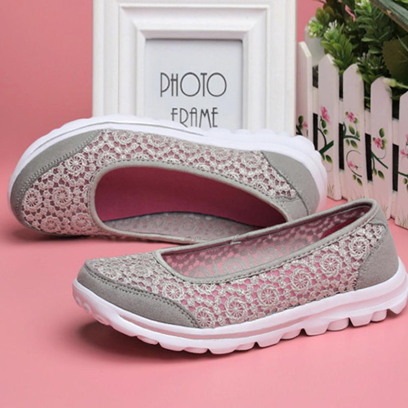 Zapatillas de Malla de Encaje Transpirables, Ultra Ligeras y Suaves