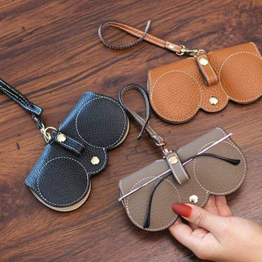 Sonnenbrillen-Tasche aus Leder