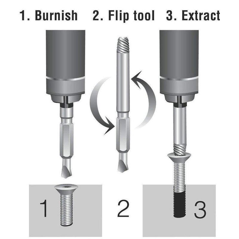 Bunnyear™ Damaged Screw Extractor (Set of 4)