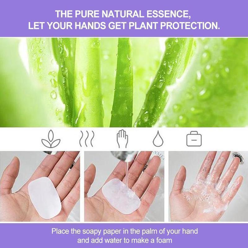 Bunnyear™ Portable Hand-Washing Paper 5 boxes(100 PCS)