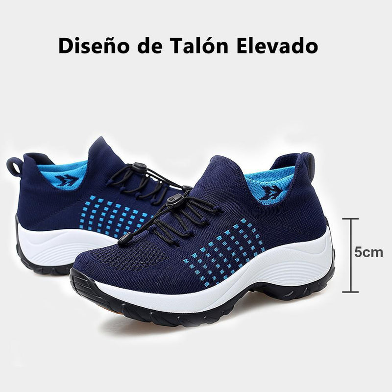 Zapatillas Super Cómodas Volantes de Talón Elevado