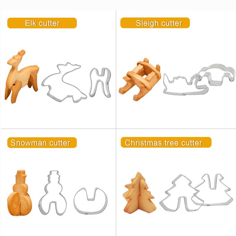 Christmas 3D Cookie Molds