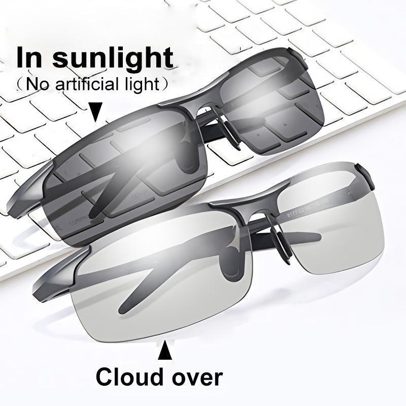 Intelligent photochromic polarized sunglasses 100% UV protection