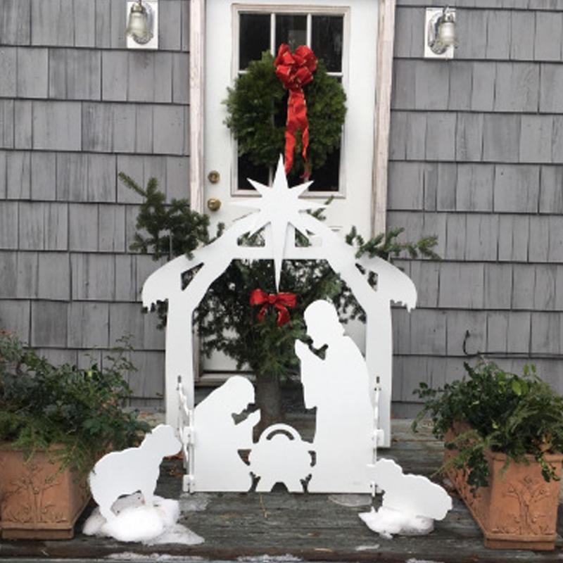 (🎄Promotion de Noël anticipée à 50% off) Décoration de Cour de Scène de Crèche de Noël