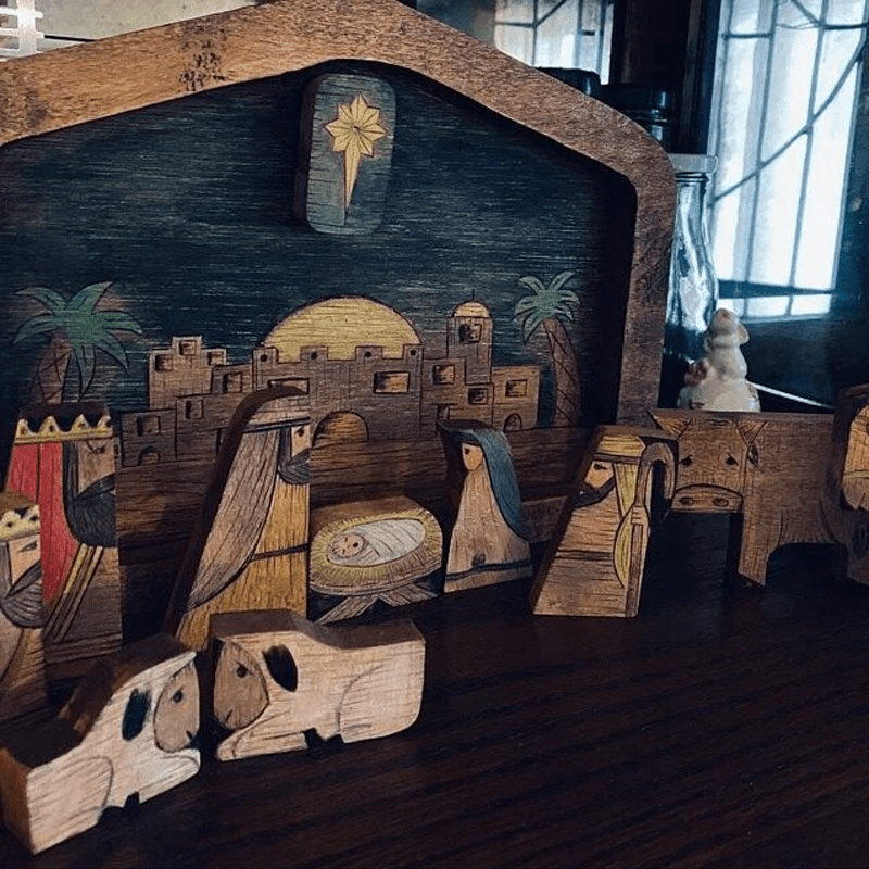 Ensemble De Puzzles De Jésus En Bois