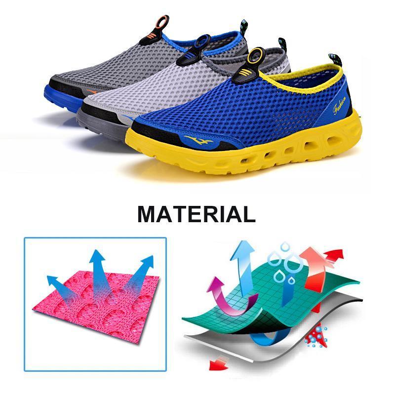 Zapatillas de Deporte de Malla Unisexo sin Cordones