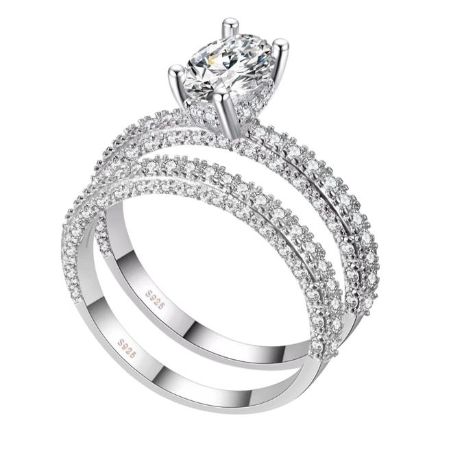 Runder Prinzessin Diamantring