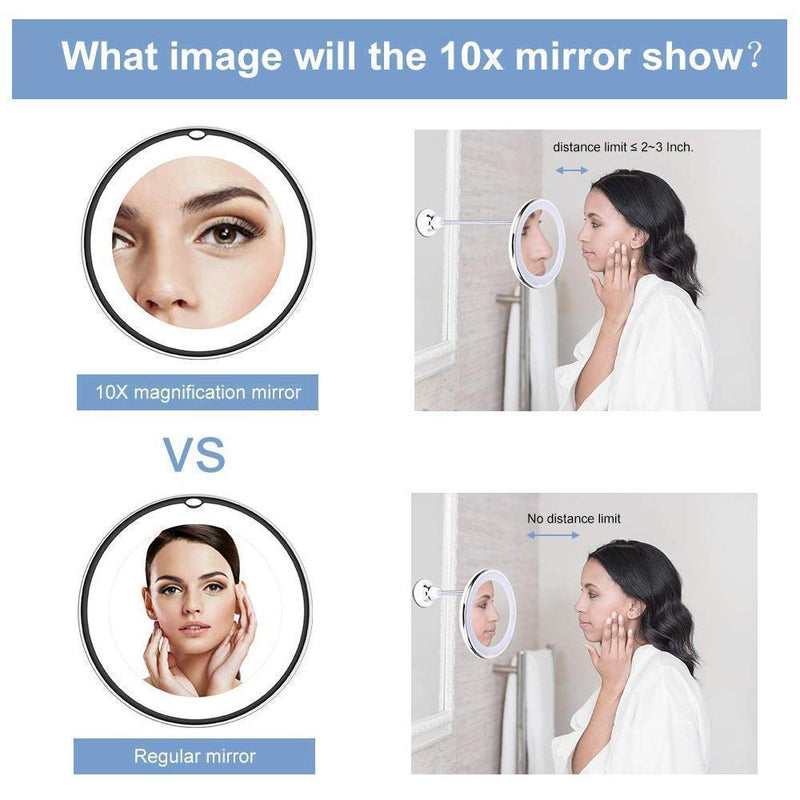 Magnifying Makeup Mirror with LED Light