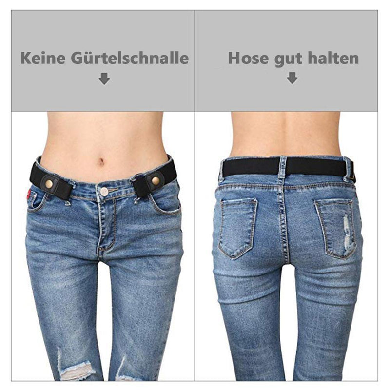 Bearhome Tendaisy Super Elastischer Schnallenfreier Gürtel für Damen und Herren