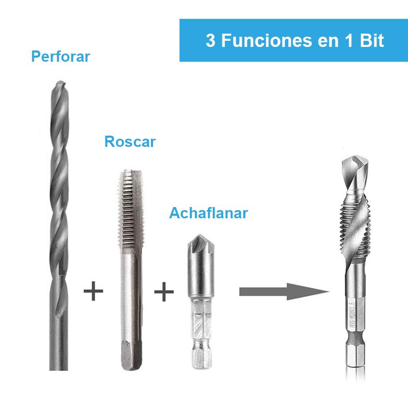 Domom® Brocas de Taladro de Perforar y Roscar 6 piezas