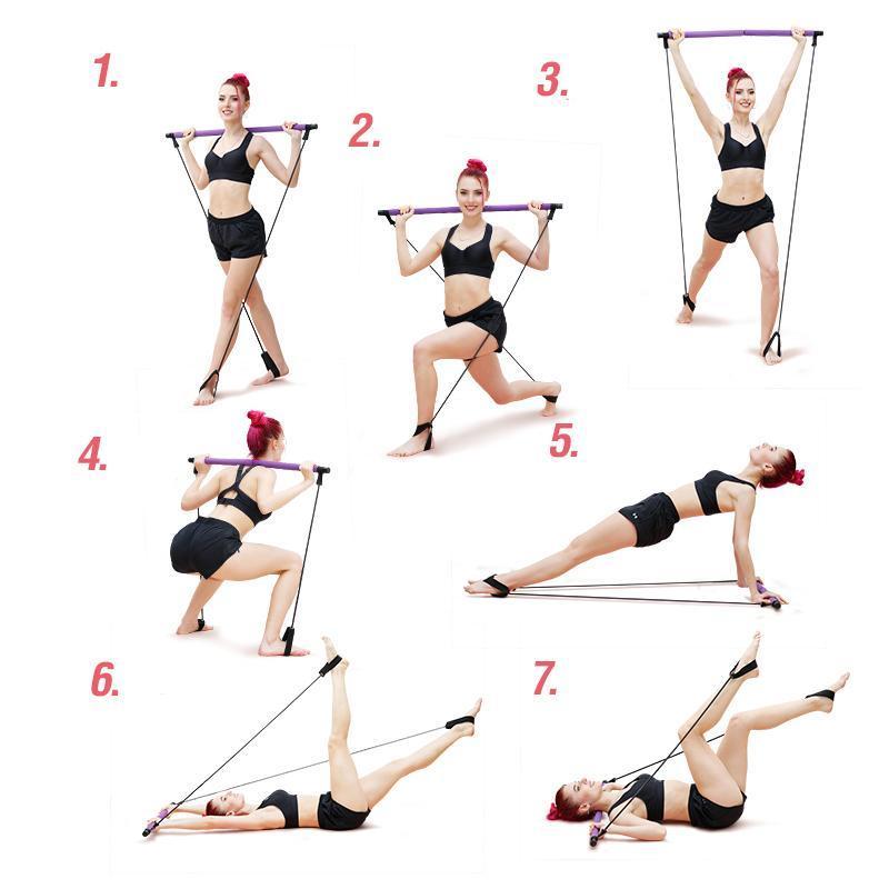 Portable Pilates Bar Kit