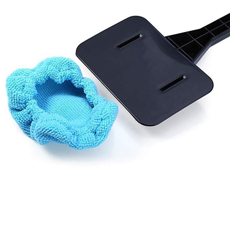 Windscreen Cleaner, with reusable microfiber hood