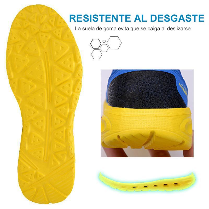 Zapatillas de Deporte de Malla Unisexo sin Cordones