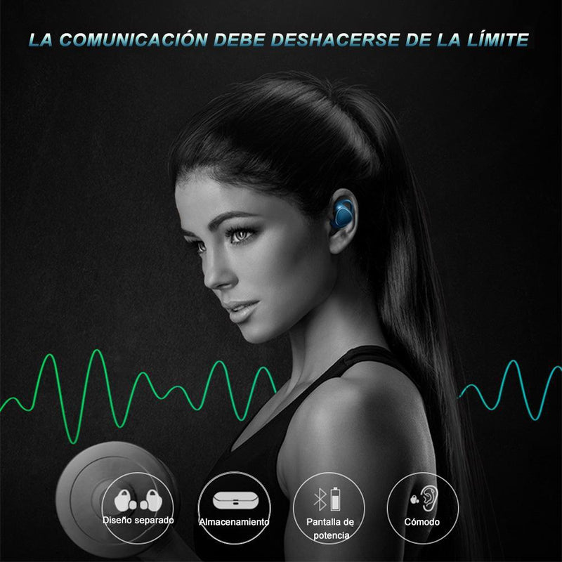 Hirundo Auriculares Inalámbricos Bluetooth para Gimnasio