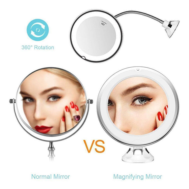 Magnifying Makeup Mirror with LED Light