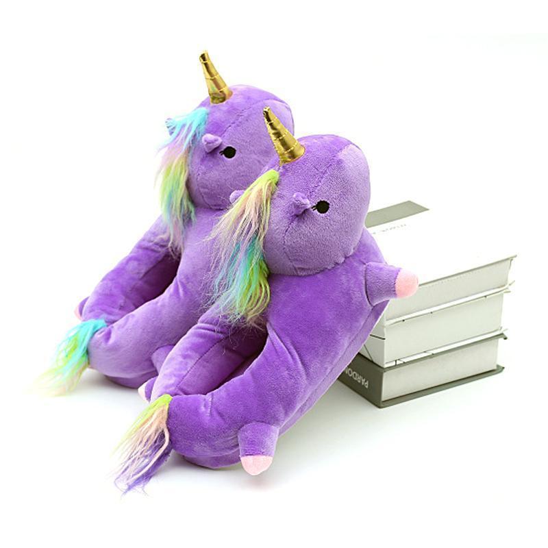 Luminous Unicorn Plush Slipper