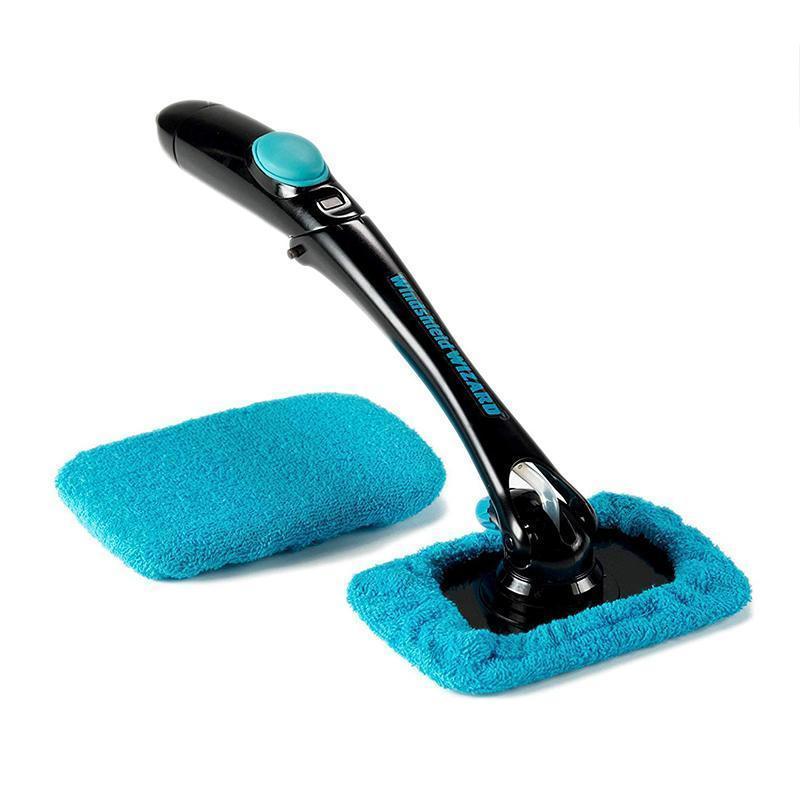 Windscreen Cleaner, with reusable microfiber hood