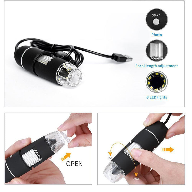 Bunnyear™ USB Digital Microscope LED PC-Connectable Digital