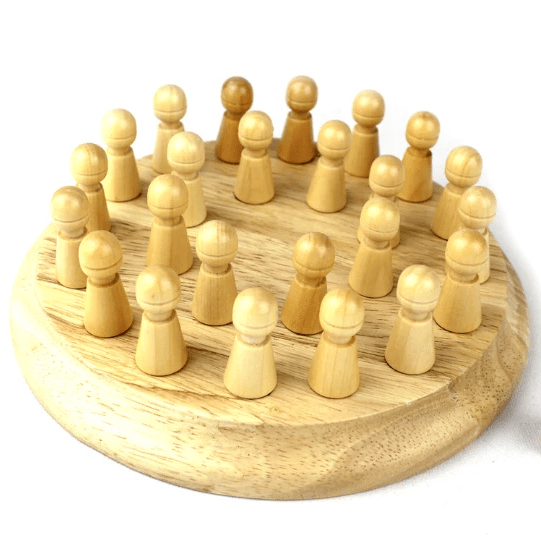 Échecs de bâton de match de mémoire en bois