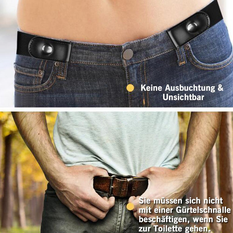 Bearhome Tendaisy Super Elastischer Schnallenfreier Gürtel für Damen und Herren