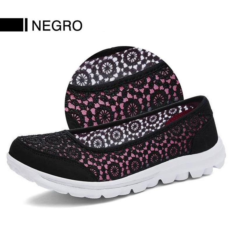 Zapatillas de Malla de Encaje Transpirables, Ultra Ligeras y Suaves