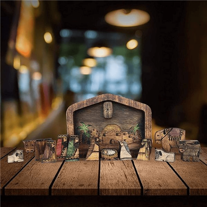 Ensemble De Puzzles De Jésus En Bois