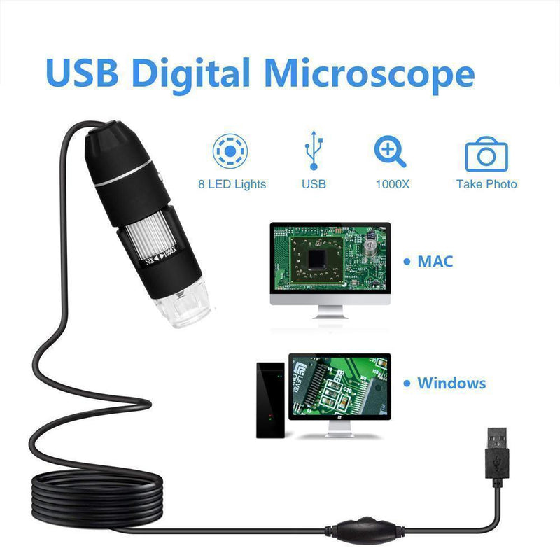 Bunnyear™ USB Digital Microscope LED PC-Connectable Digital