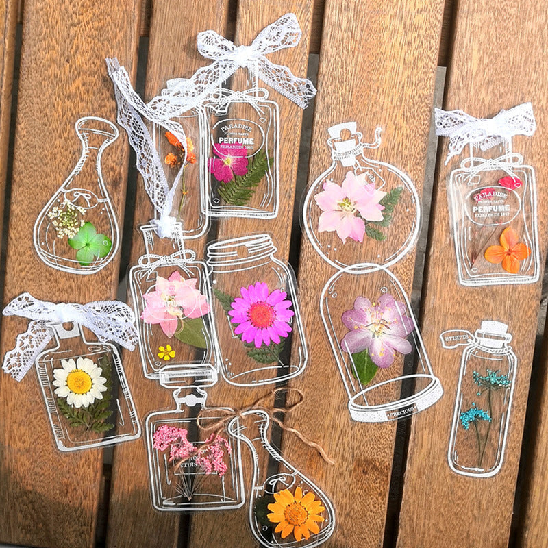 Transparent Dried Flower Bookmarks（30pcs）