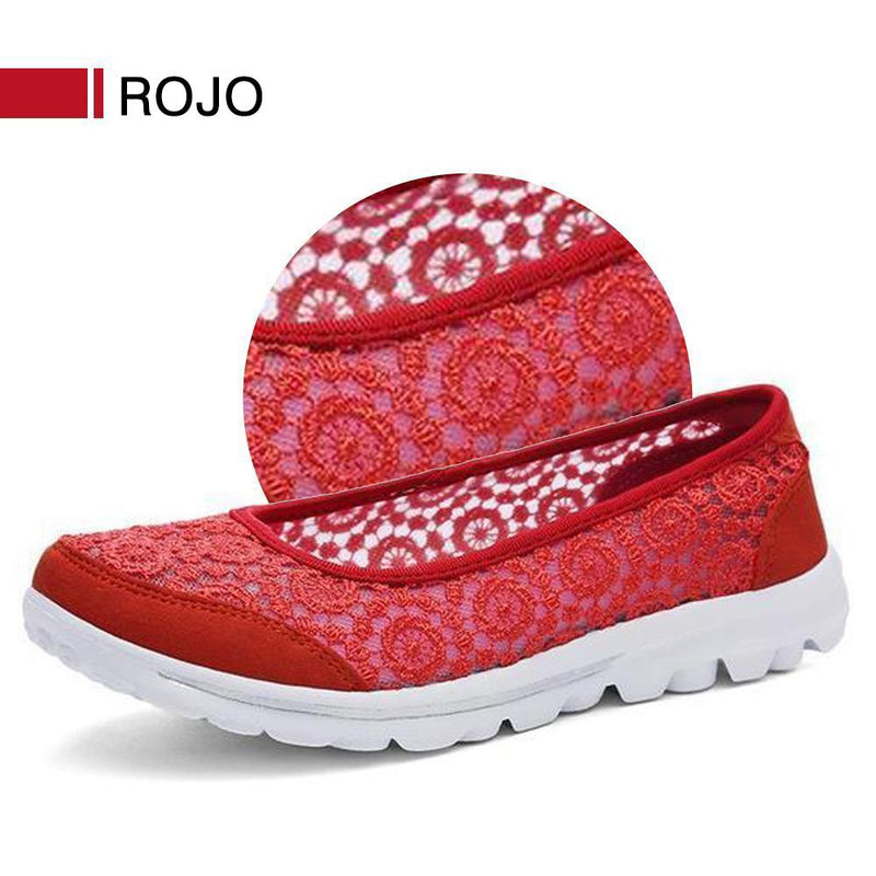 Zapatillas de Malla de Encaje Transpirables, Ultra Ligeras y Suaves