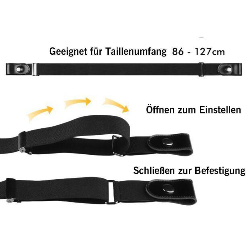 Bearhome Tendaisy Super Elastischer Schnallenfreier Gürtel für Damen und Herren